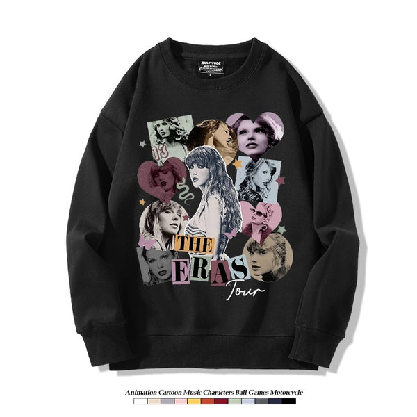Taylor The Eras Tour Black Crewneck
